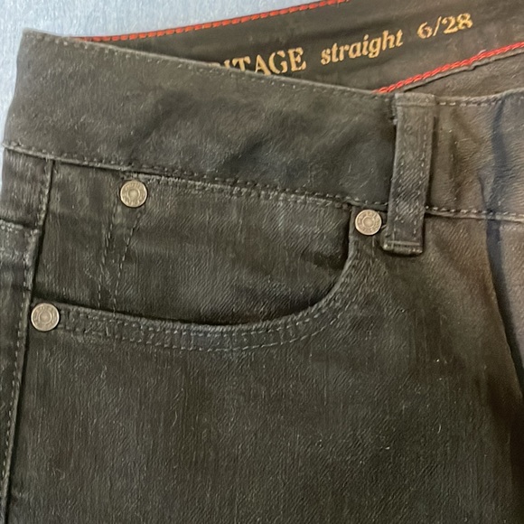 Talbots Heritage Straight Leg 6 and 28 Black Jeans - Picture 7 of 12